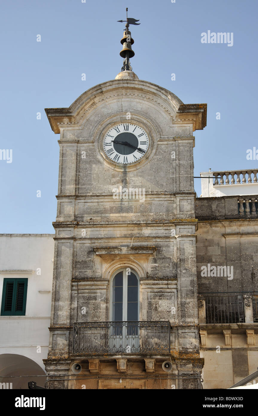 Piazza Vittorio Emmanuele, Cisternino, Provinz Brindisi, Apulien Region, Italien Stockfoto