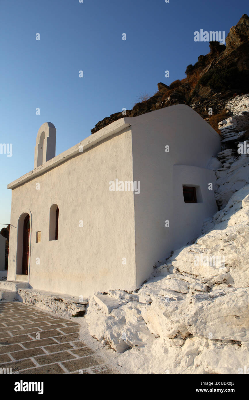 Kapelle in Kythnos Insel Griechenland Stockfoto
