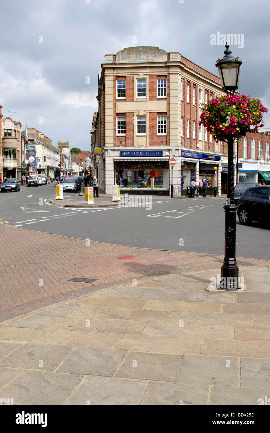 Blick von St Giles Square, zentraler Northampton, Northamptonshire, England, Vereinigtes Königreich Stockfoto