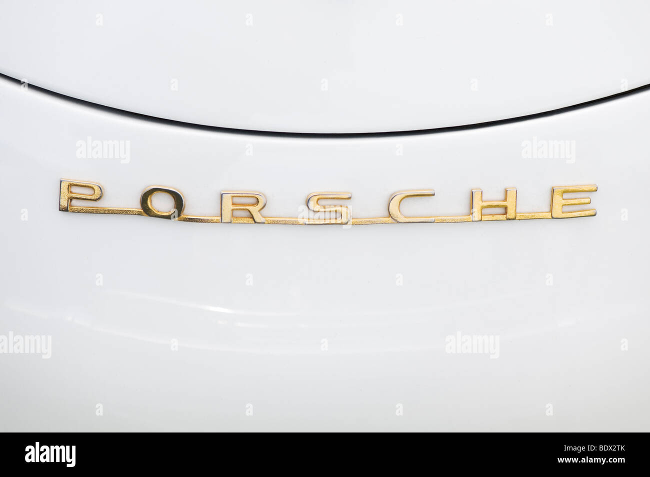 Porsche 1600 super Speedstar, Typenschild auf der Motorhaube Stockfoto