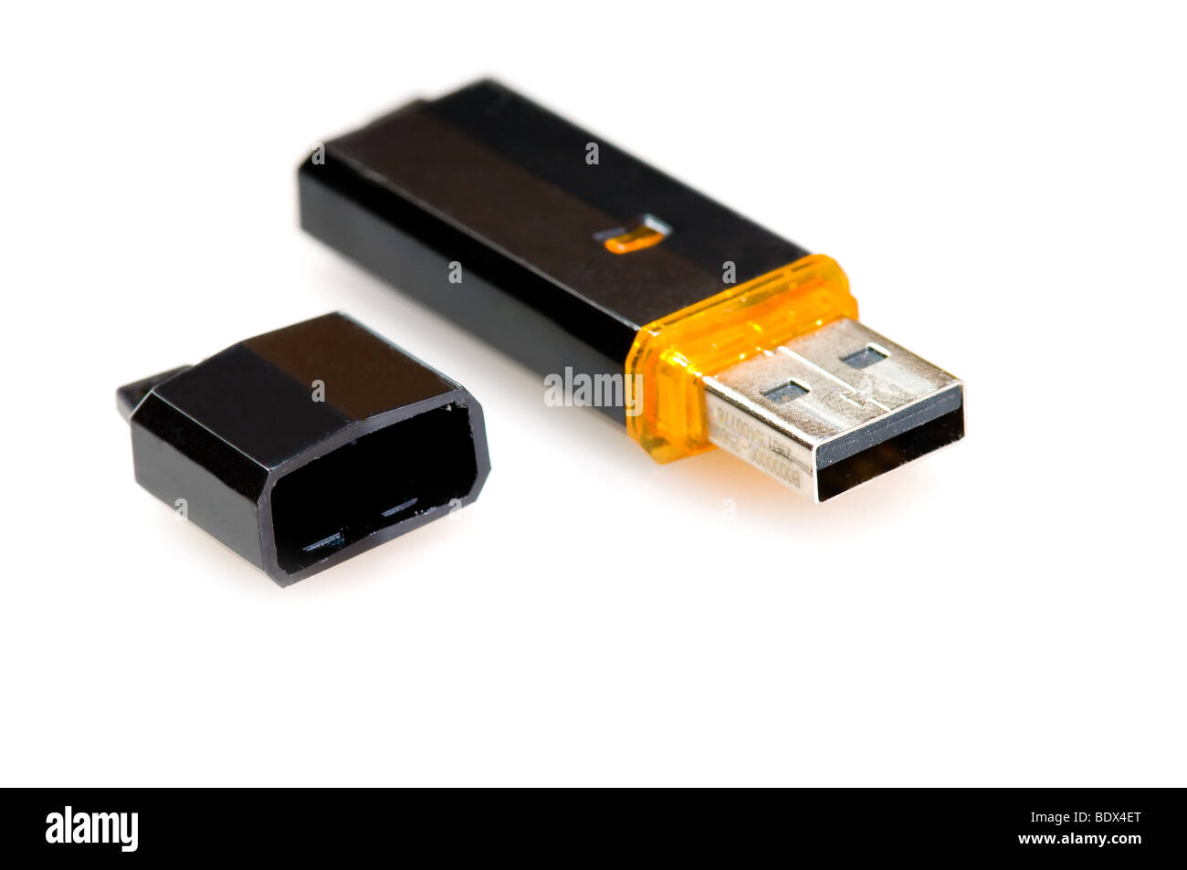 USB-Laufwerk isoliert auf weiss Stockfoto