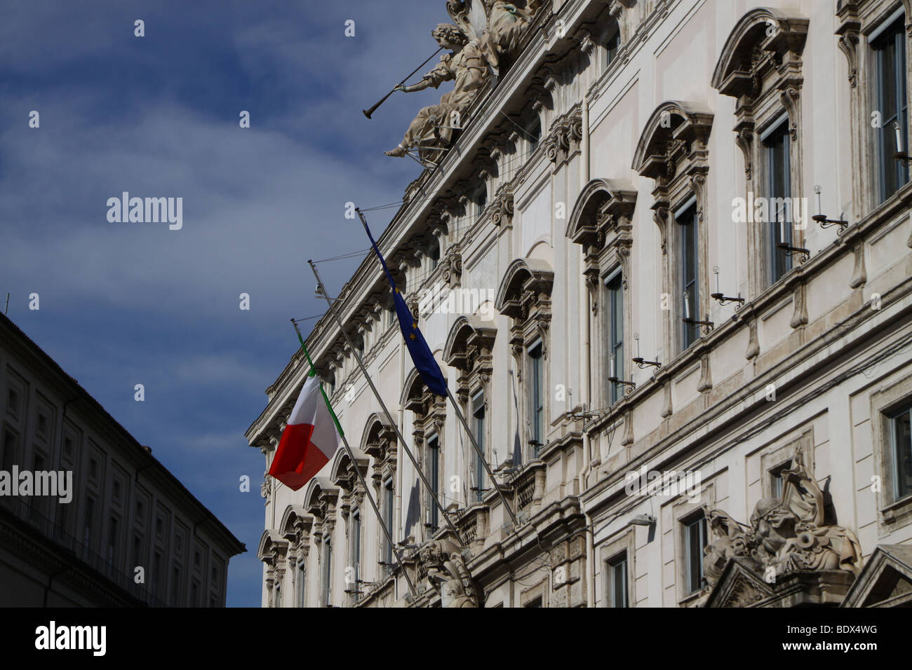 Palazzo della Consulta, italienische Seite des Verfassungsgerichts Stockfoto