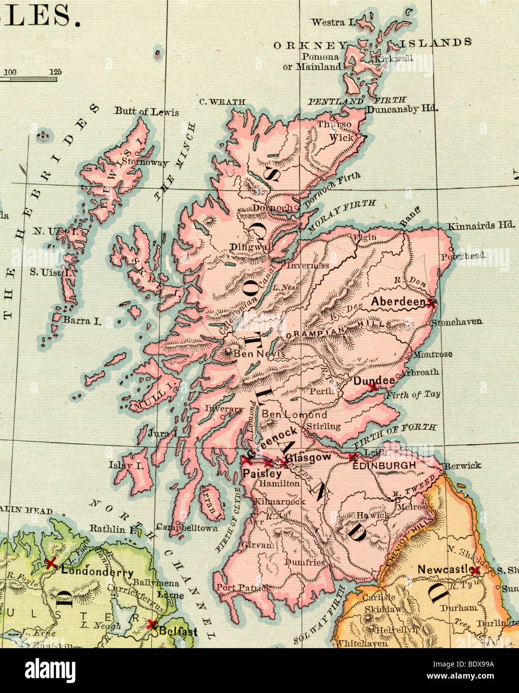 Scotland map -Fotos und -Bildmaterial in hoher Auflösung – Alamy