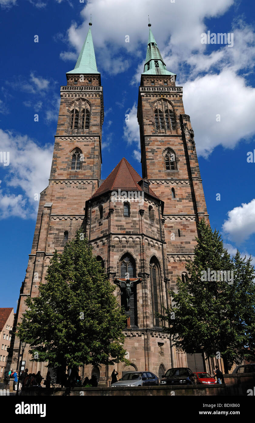 Sebalduskirche Kirche, Gothic, Nürnberg, Middle Franconia, Deutschland, Europa Stockfoto