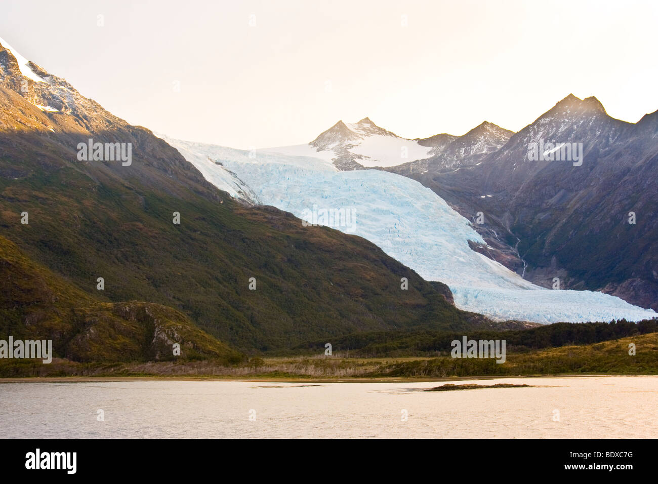 Chilenische Fjorde-Gletscher Stockfoto