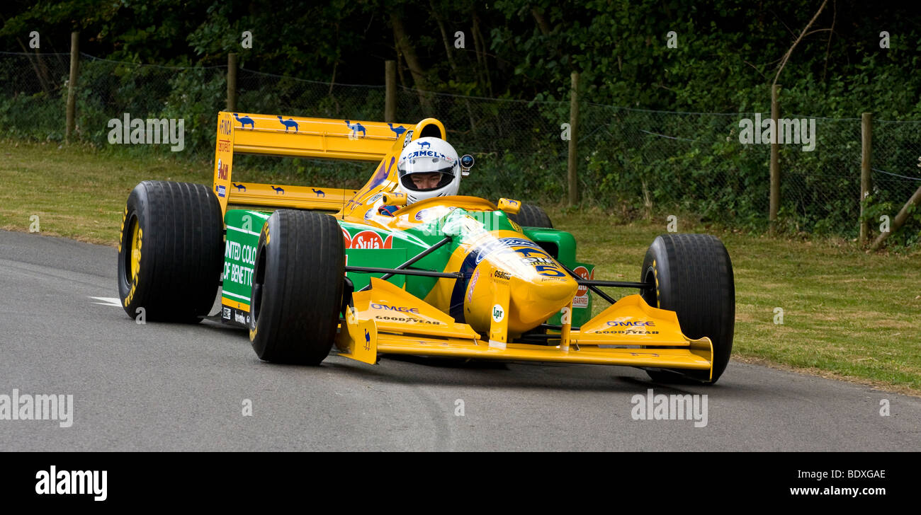 1993 Benetton-Ford B193 F1-Auto auf dem Goodwood Festival of Speed, Sussex, UK. Stockfoto