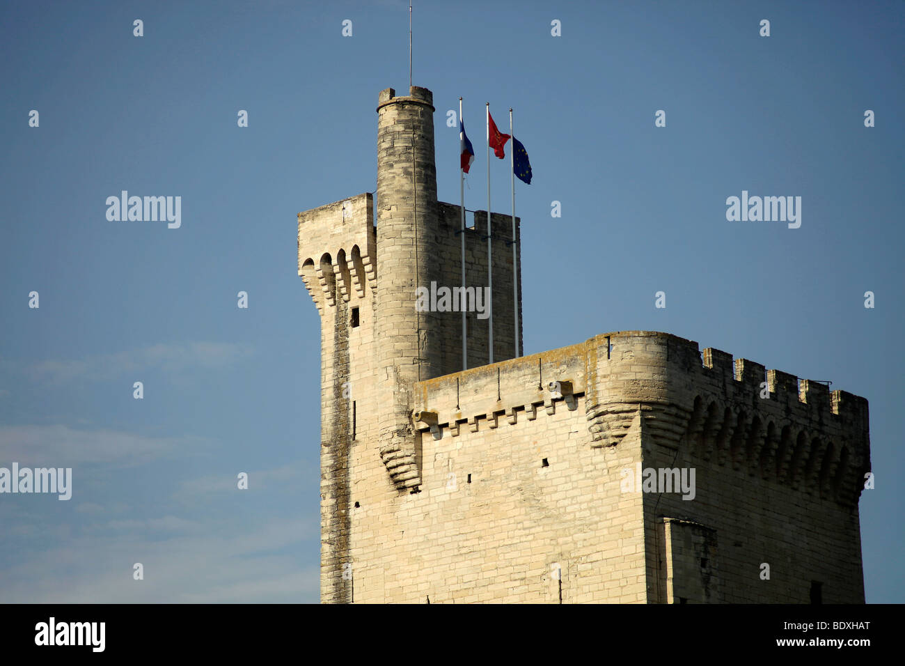 Tour Philippe le Bel Turm in Villeneuve-l s-Avignon in der Nähe von Avignon, Provence, Frankreich, Europa Stockfoto