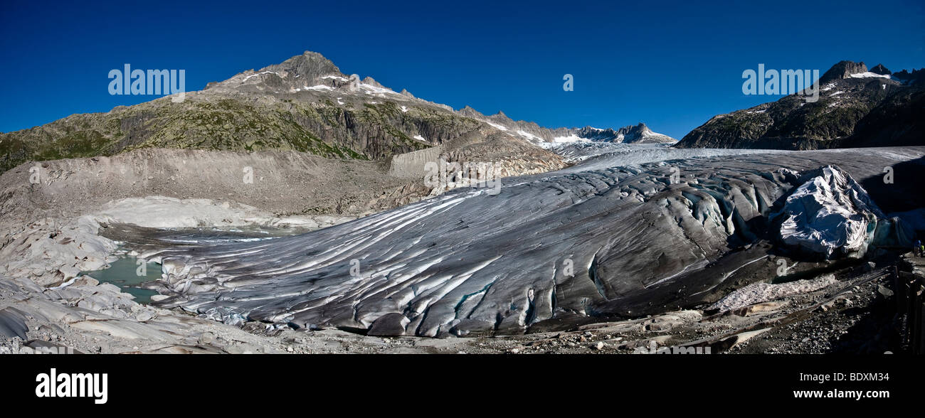 Rhonegletscher, 2009, Kanton Uri, Schweiz, Europa Stockfoto