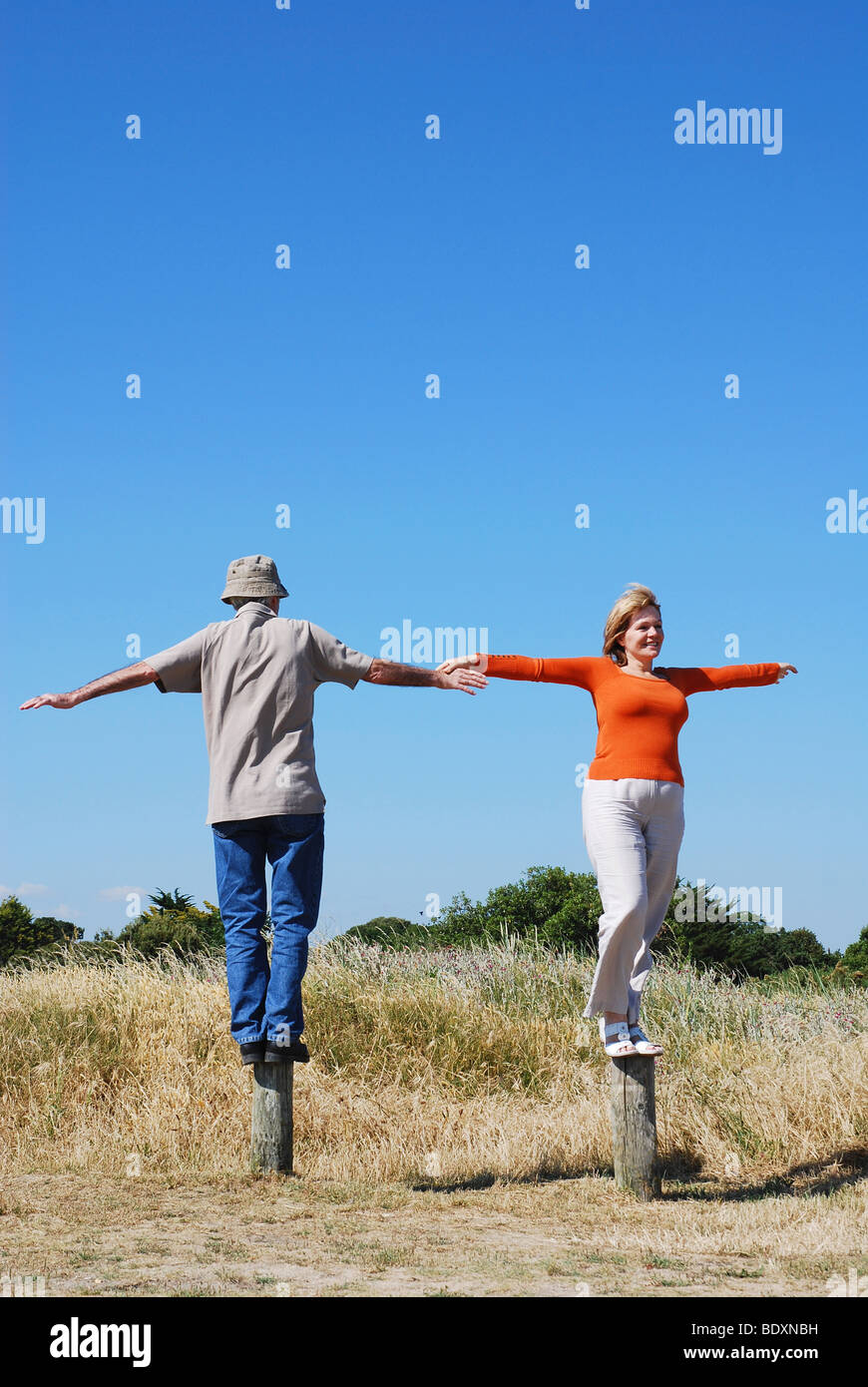 Reifen paar Verhalten schlecht Spaß Auswuchten Stockfoto