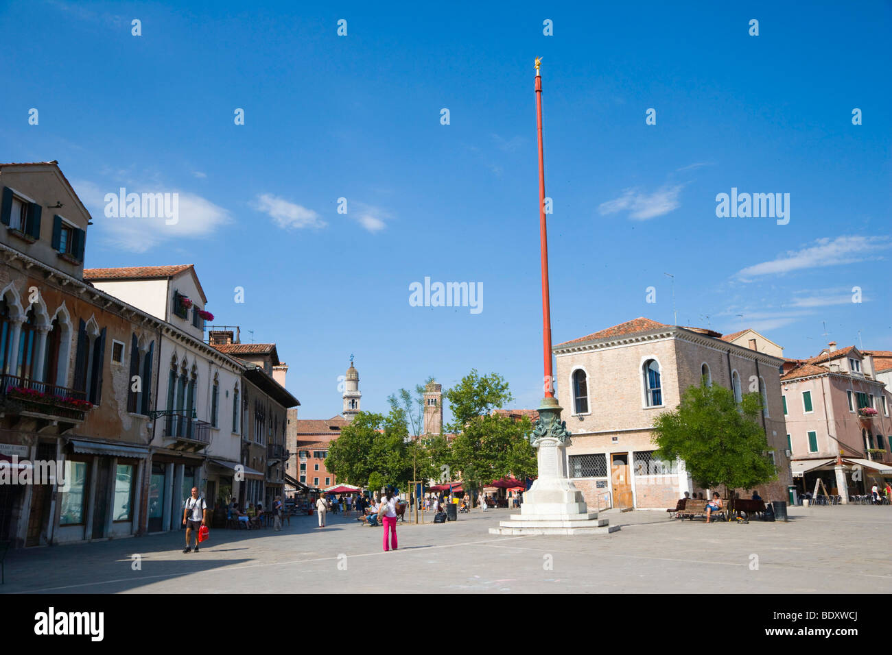Campo Santa Margherita, Dorsoduro, Venedig, Italien, Europa Stockfoto