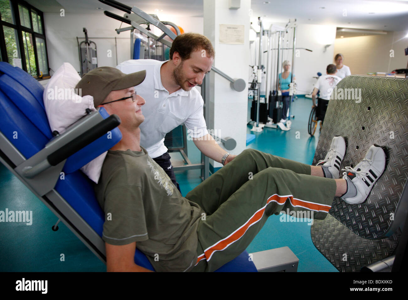 Neurologischen Rehabilitationseinrichtung, Physiotherapie und Heilgymnastik, Bonn, Deutschland Stockfoto