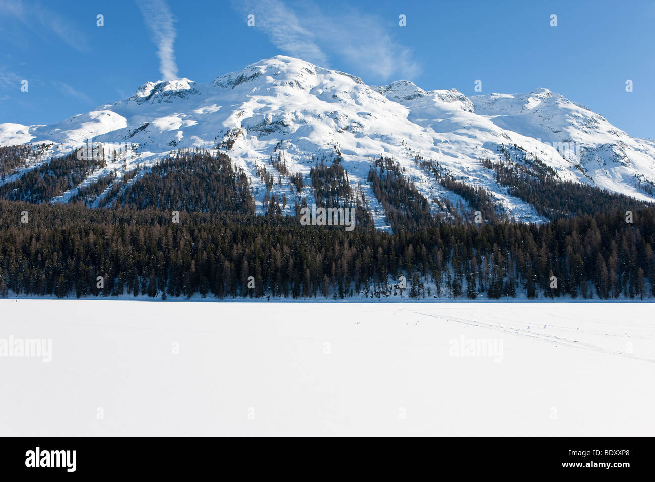 St.Moritz, Oberengadin, Oberengadin, Graubünden Region, Schweizer Alpen, Schweiz, Europa Stockfoto