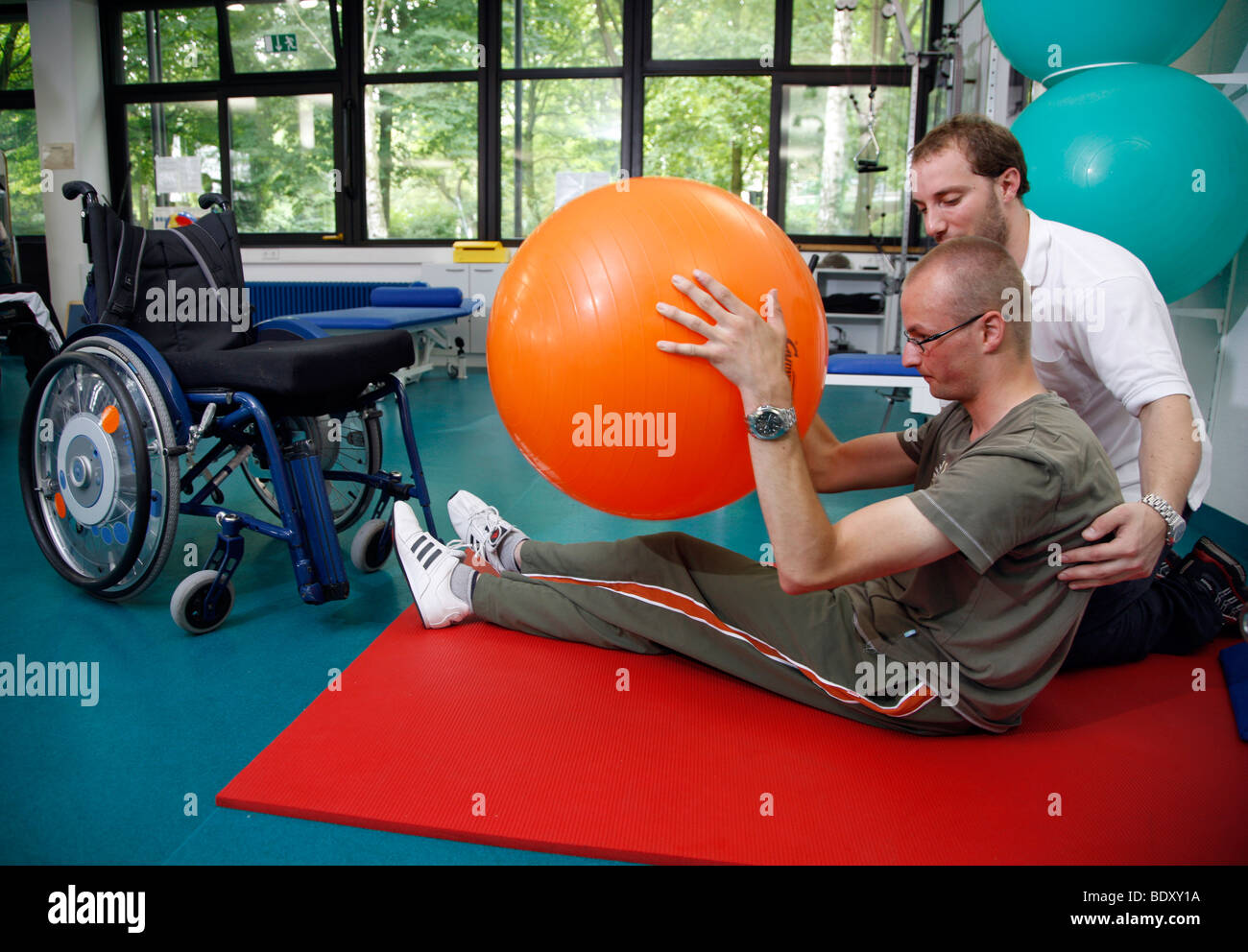 Neurologischen Rehabilitationseinrichtung, Physiotherapie und Heilgymnastik, Bonn, Deutschland Stockfoto