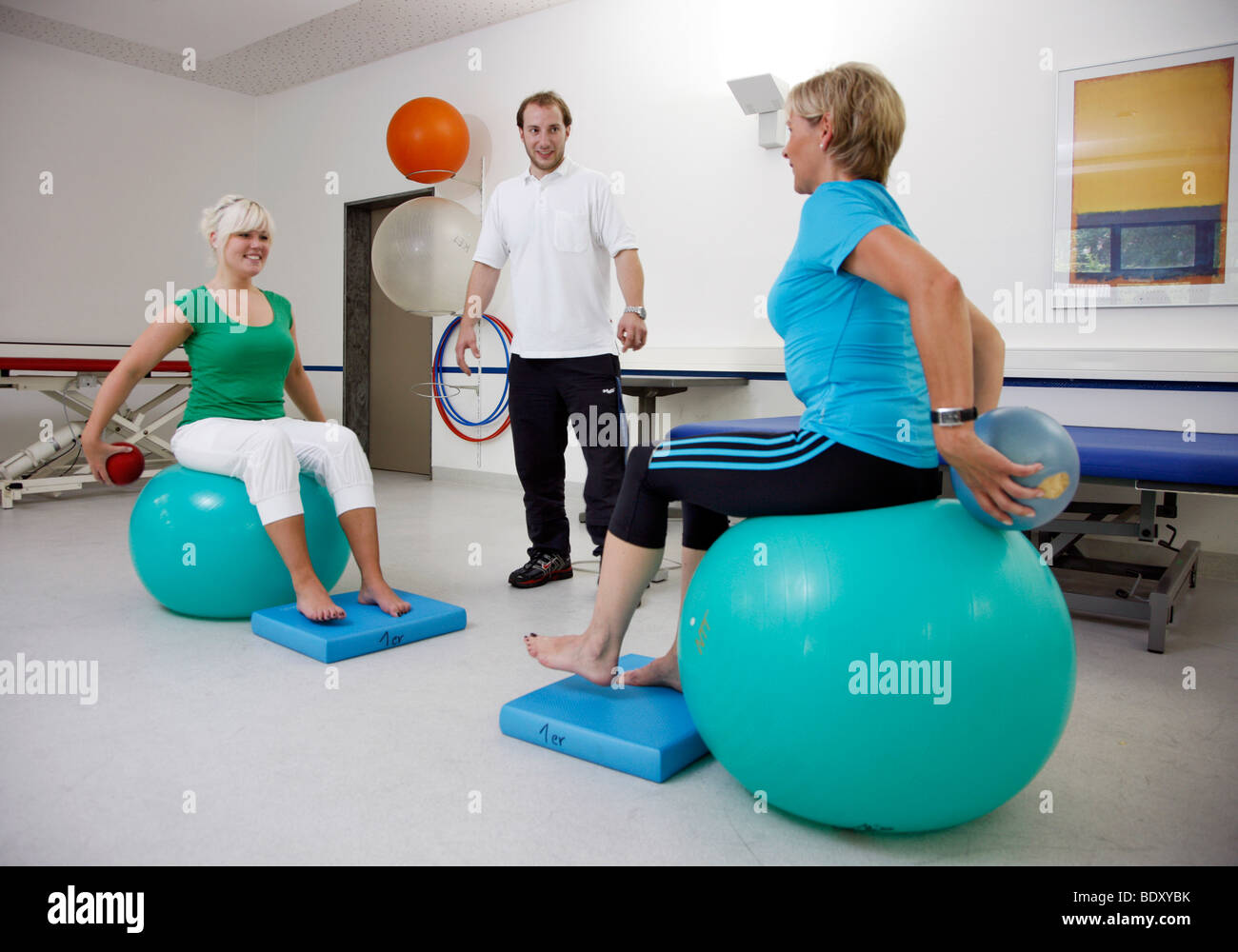 Neurologischen Rehabilitationseinrichtung, Physiotherapie und Heilgymnastik, Bonn, Deutschland Stockfoto