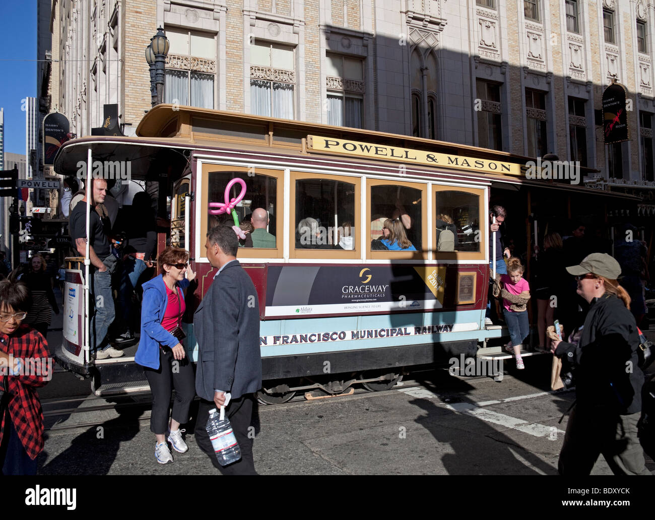 Car Cable Street, San Francisco, Kalifornien, USA Stockfoto