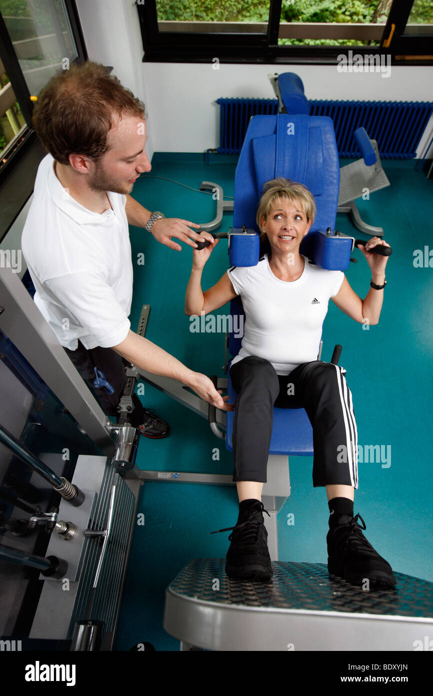 Neurologischen Rehabilitationseinrichtung, Physiotherapie und Heilgymnastik, Bonn, Deutschland Stockfoto