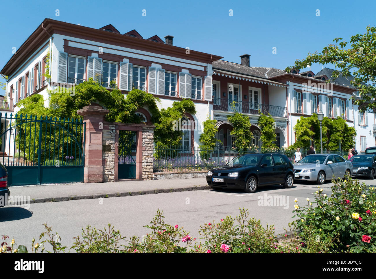 G.h. von Mumm, Turnvaters Mumm Champagner Produzent, Eltville, Hessen, Deutschland, Europa Stockfoto