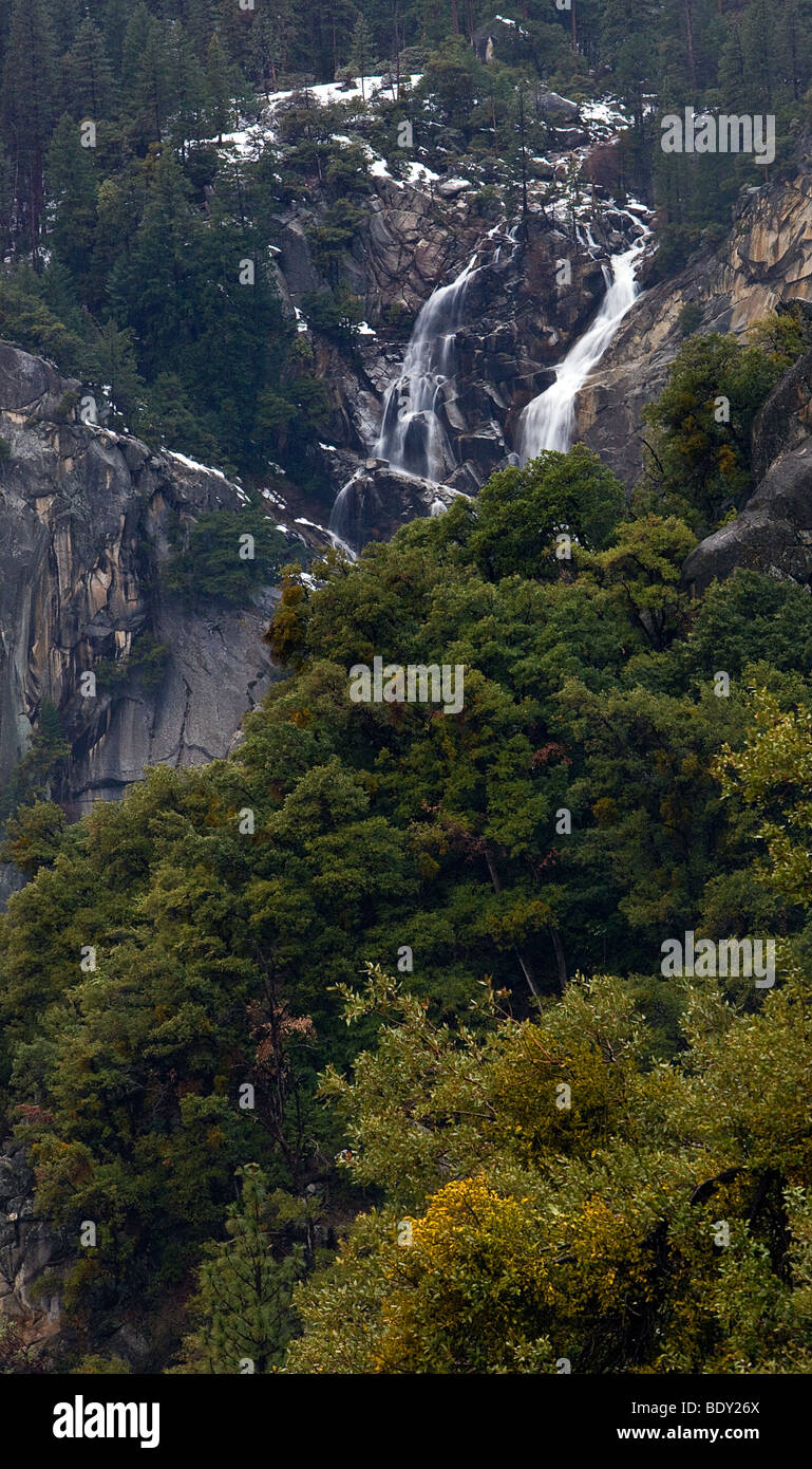 Cascade Falls, Yosemite-Nationalpark, Kalifornien, USA. Stockfoto
