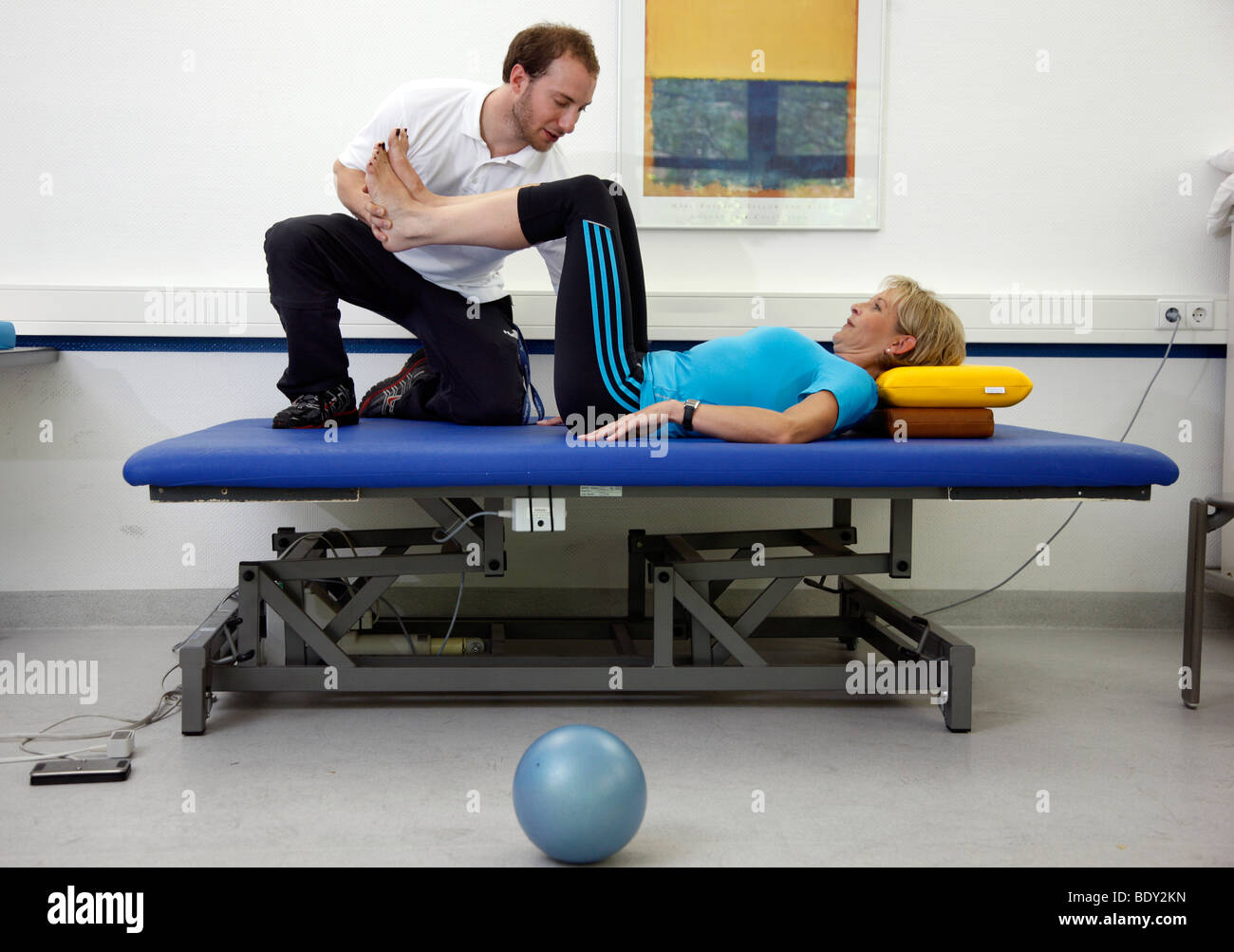 Neurologischen Rehabilitationseinrichtung, Physiotherapie und Heilgymnastik, Bonn, Deutschland Stockfoto