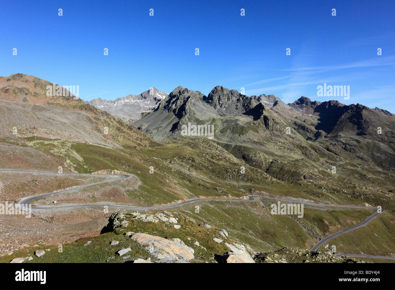 Kaunertaler Gletscherstraße Kaunertal, Ötztaler Alpen, Tirol, Österreich, Europa Stockfoto