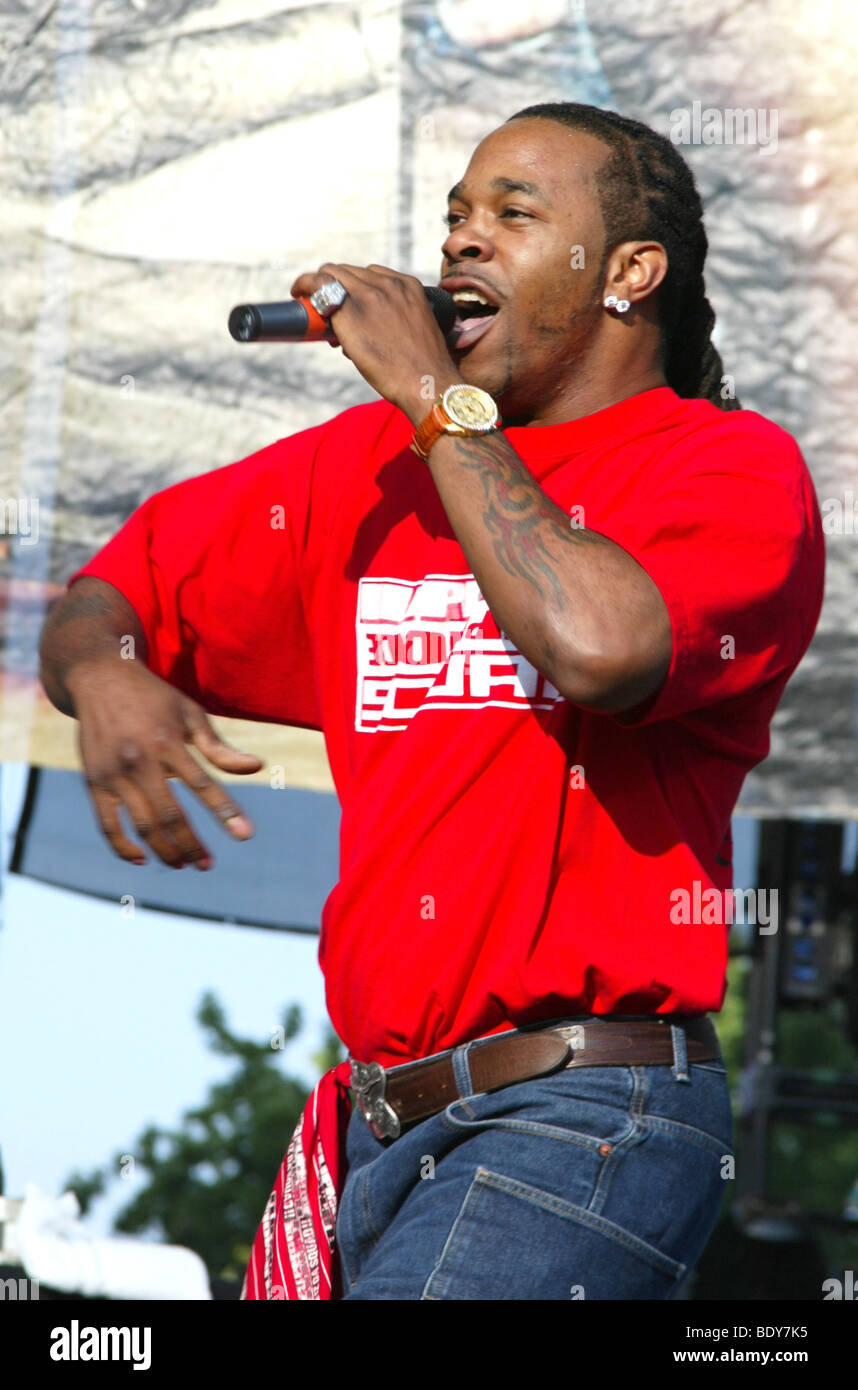 BUSTA RHYMES USRapper im August 2002 Stockfotografie Alamy