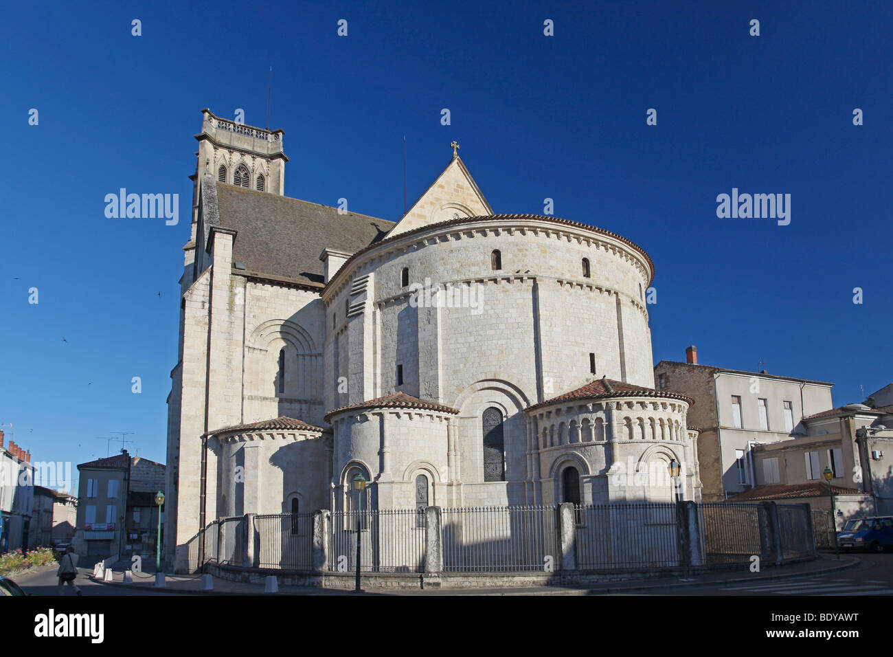 Kathedrale von Cathédrale Saint Caprais, Agen, Lot-et-Garonne, Aquitaine, Frankreich, Europa Stockfoto