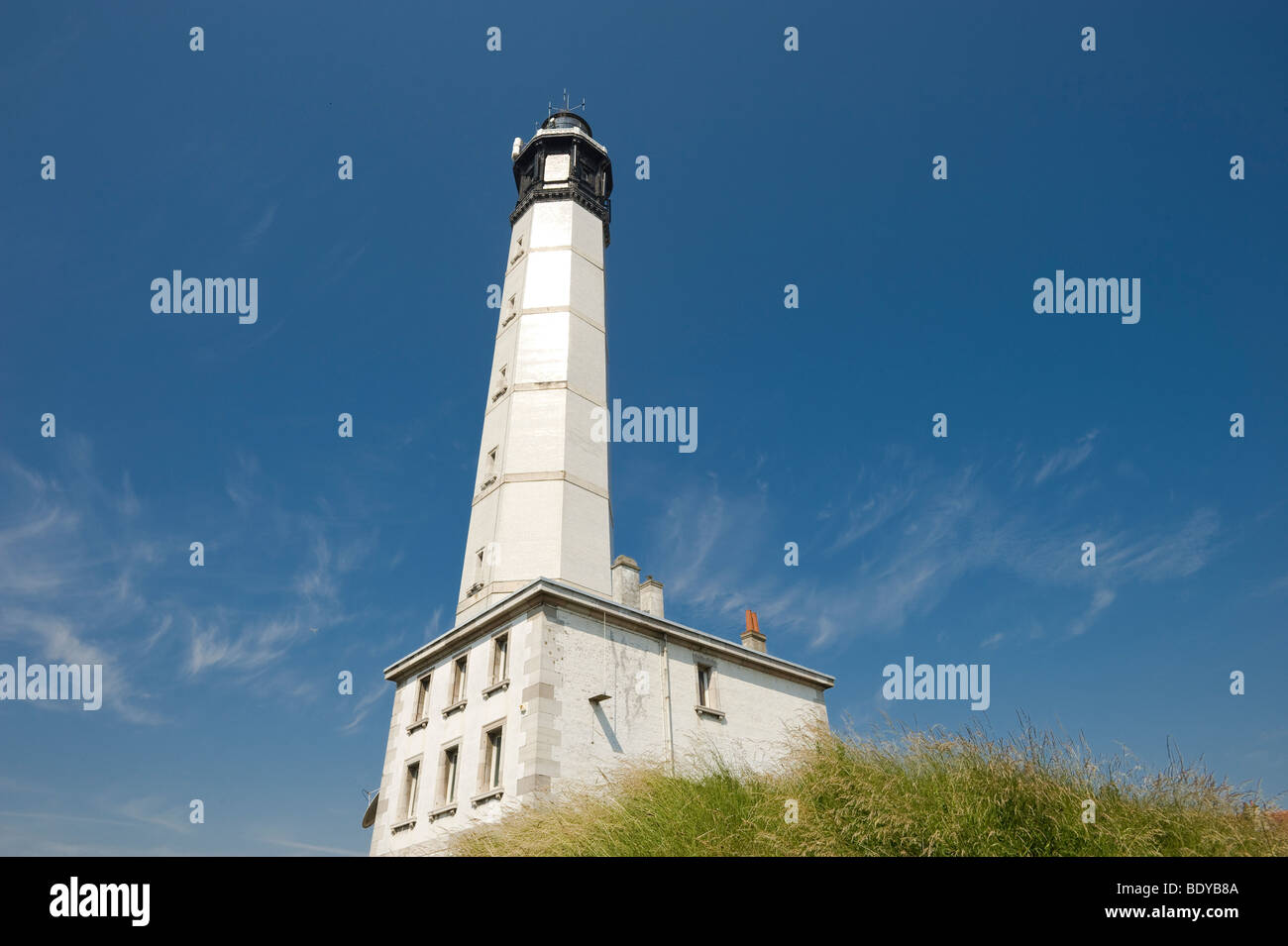 Le Phare, Leuchtturm, Calais, Nord-Pas-de-Calais, Normandie, Frankreich, Europa Stockfoto