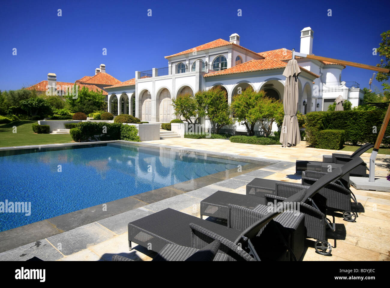 Eine moderne und luxuriöse Residenz - Lifestyle-Konzept Stockfoto