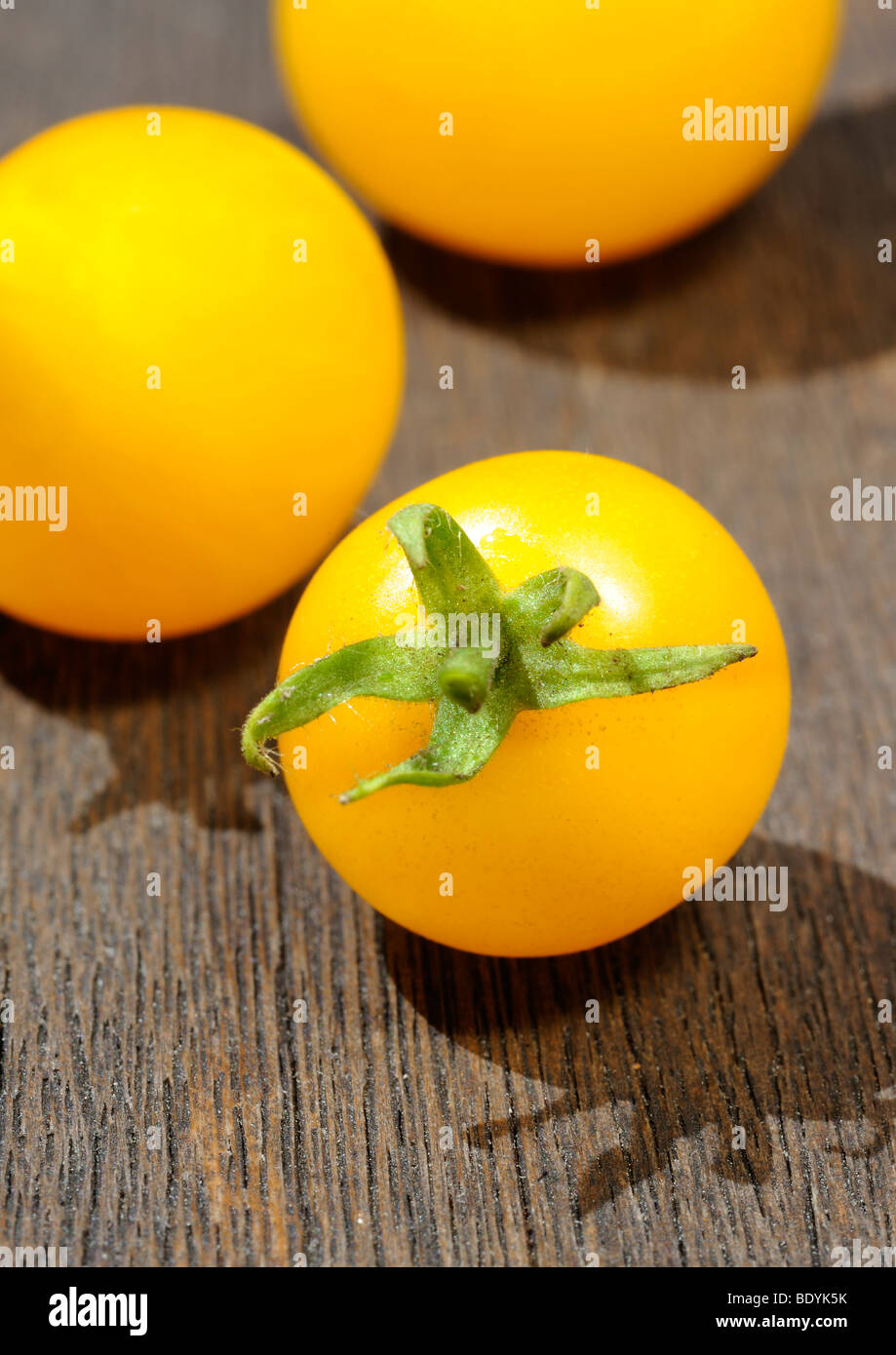 Gelbe Tomaten Stockfoto