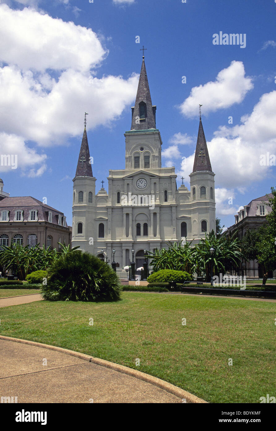 Die Kathedrale-Basilika von St. Louis König von Frankreich in New Orleans, Louisiana Stockfoto