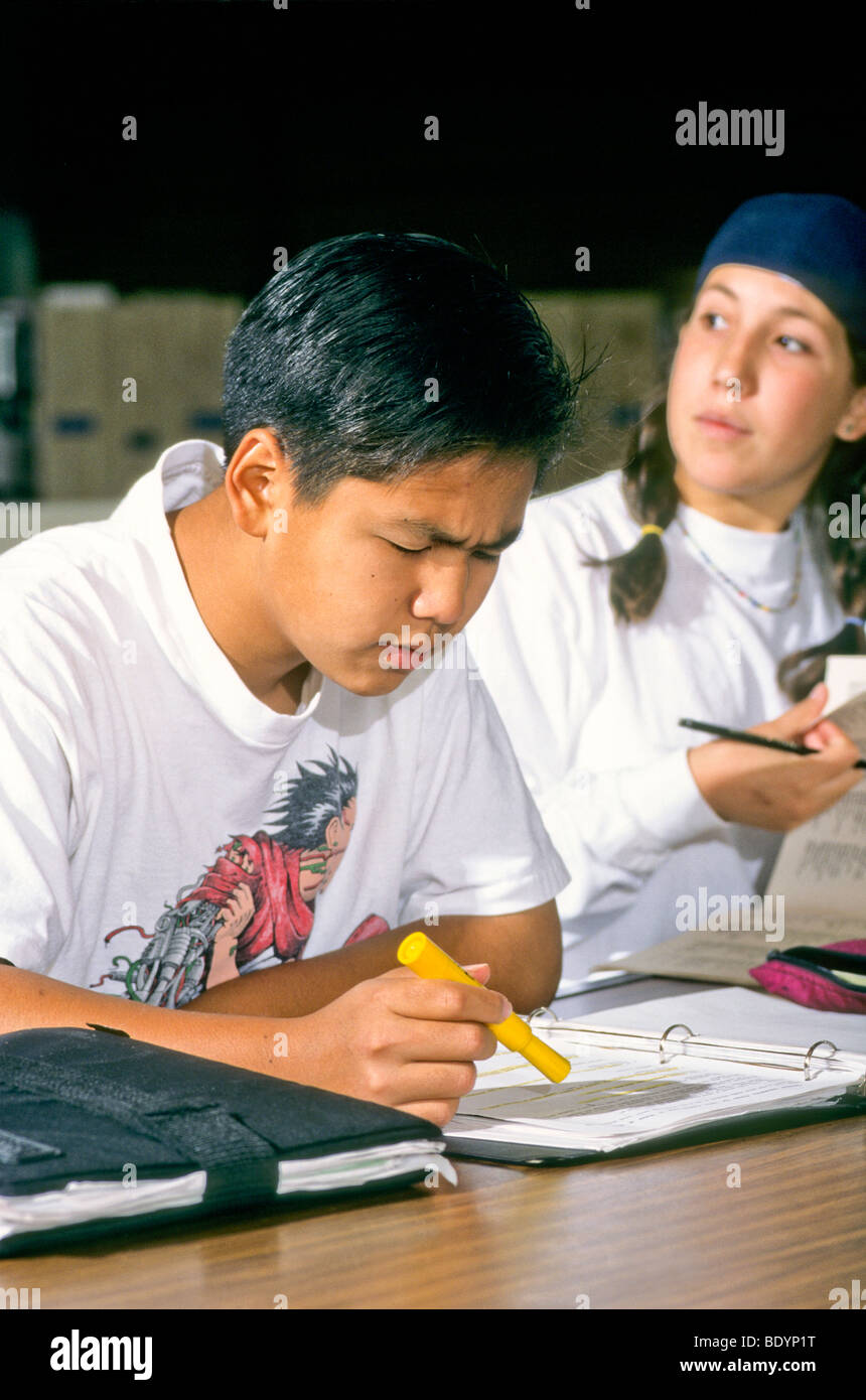 Prüfung Klasse ernst Stockfoto