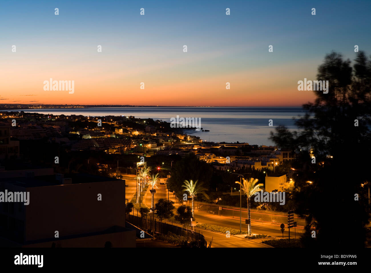 Nachtleben von Albufeira, Algarve, Portugal, Europa Stockfoto