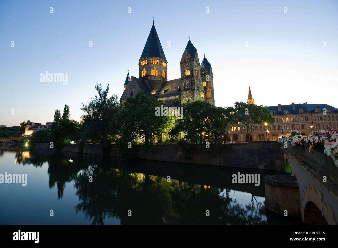Temple Neuf, Metz, Lothringen, Frankreich, Europa Stockfoto