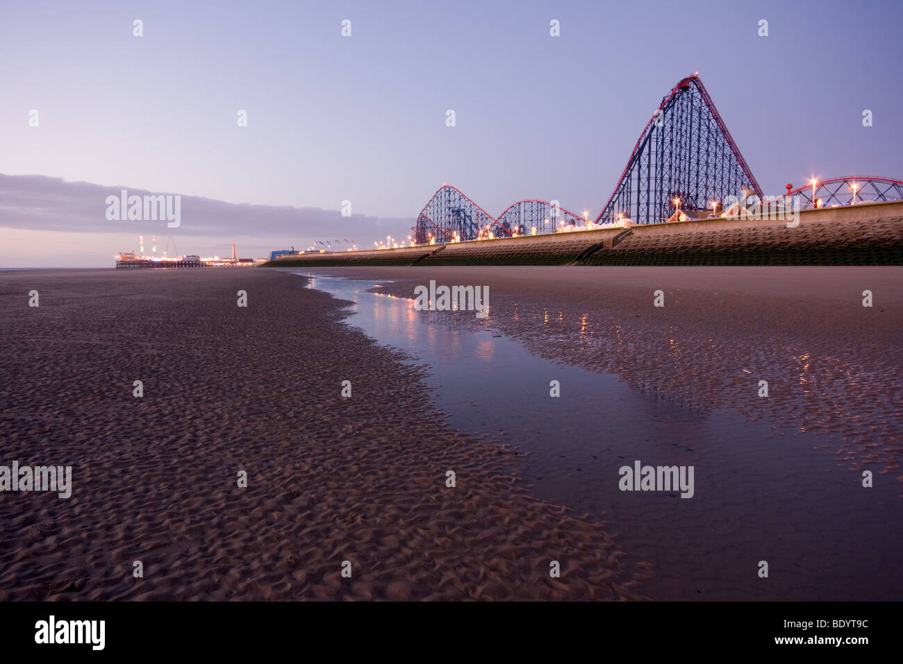 Vergnügungspark Blackpool Pleasure beach Stockfoto