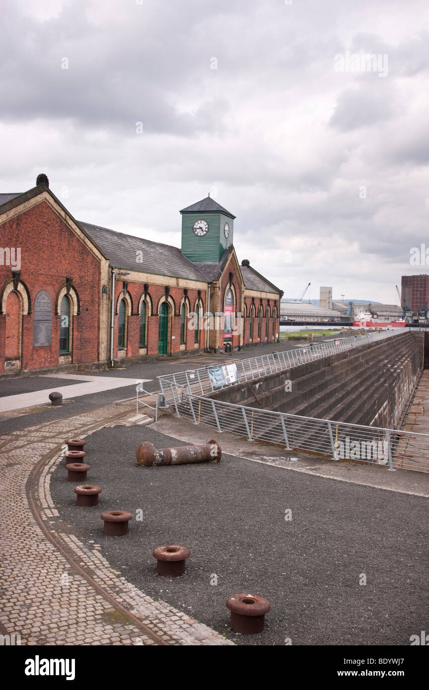 Belfast Irland die alten Harland und Wolff Trockendock in den Werften Stockfoto