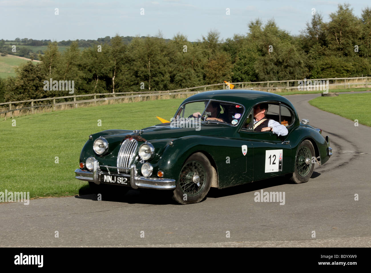 2009 Tour Britannia Auto 12 an Harewood, Bergrennen in Yorkshire Stockfoto