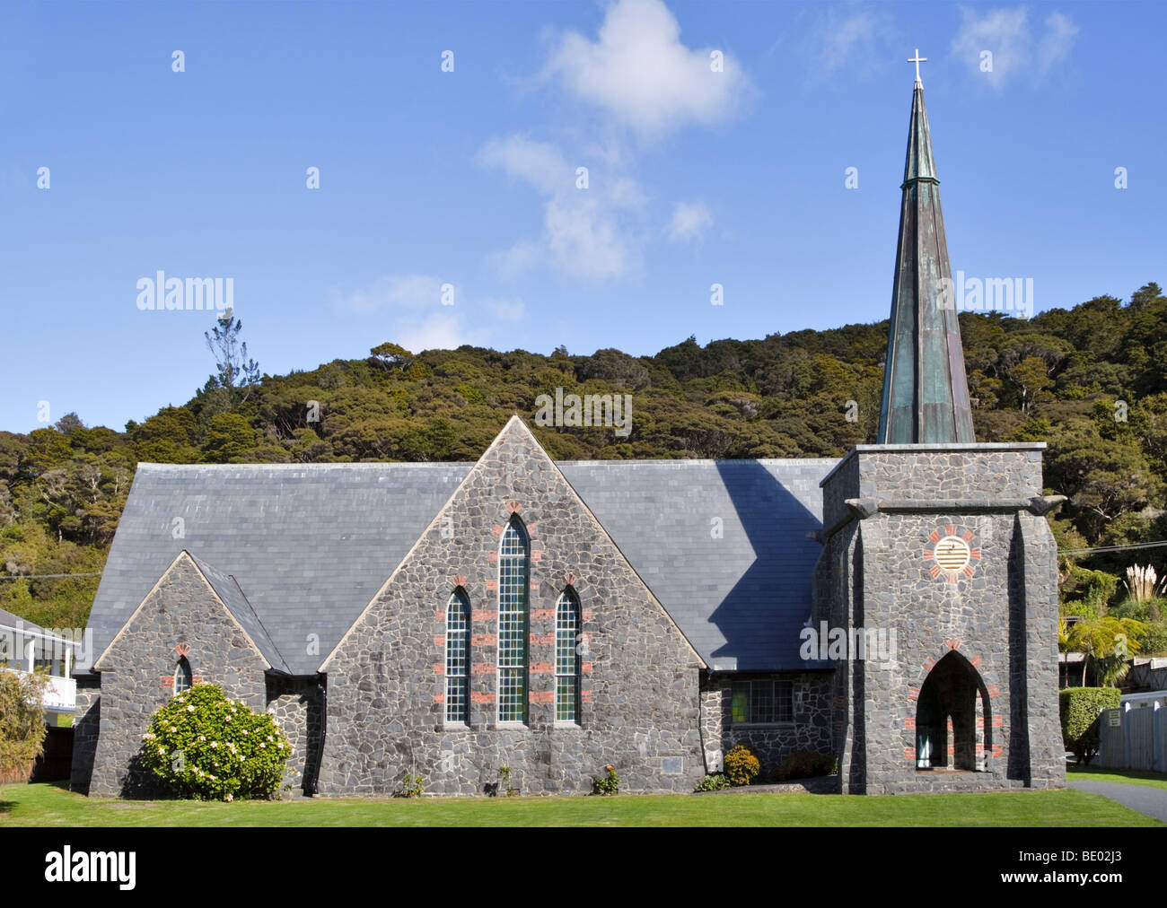 Str. Pauls Kirche, Paihia, Bay of Islands, Northland, Neuseeland. Stockfoto