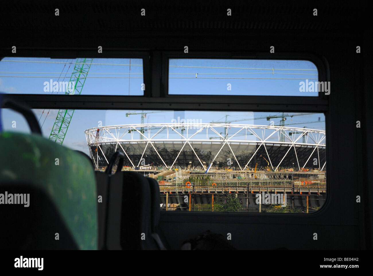 London-Olympia-Stadion-Bau Stockfoto