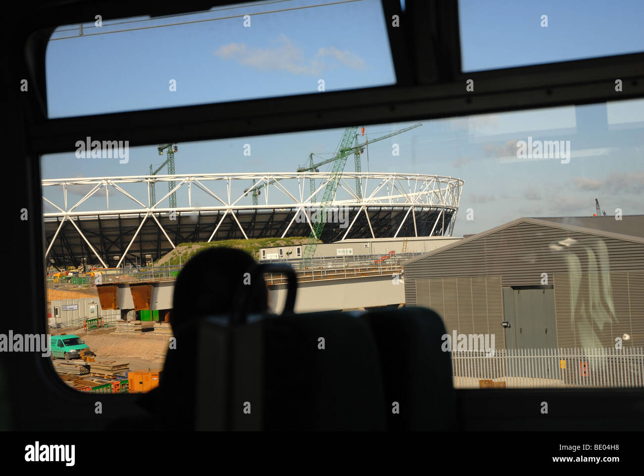 London-Olympia-Stadion-Bau Stockfoto