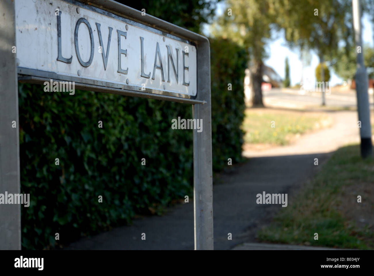 Liebe Lane Stockfoto