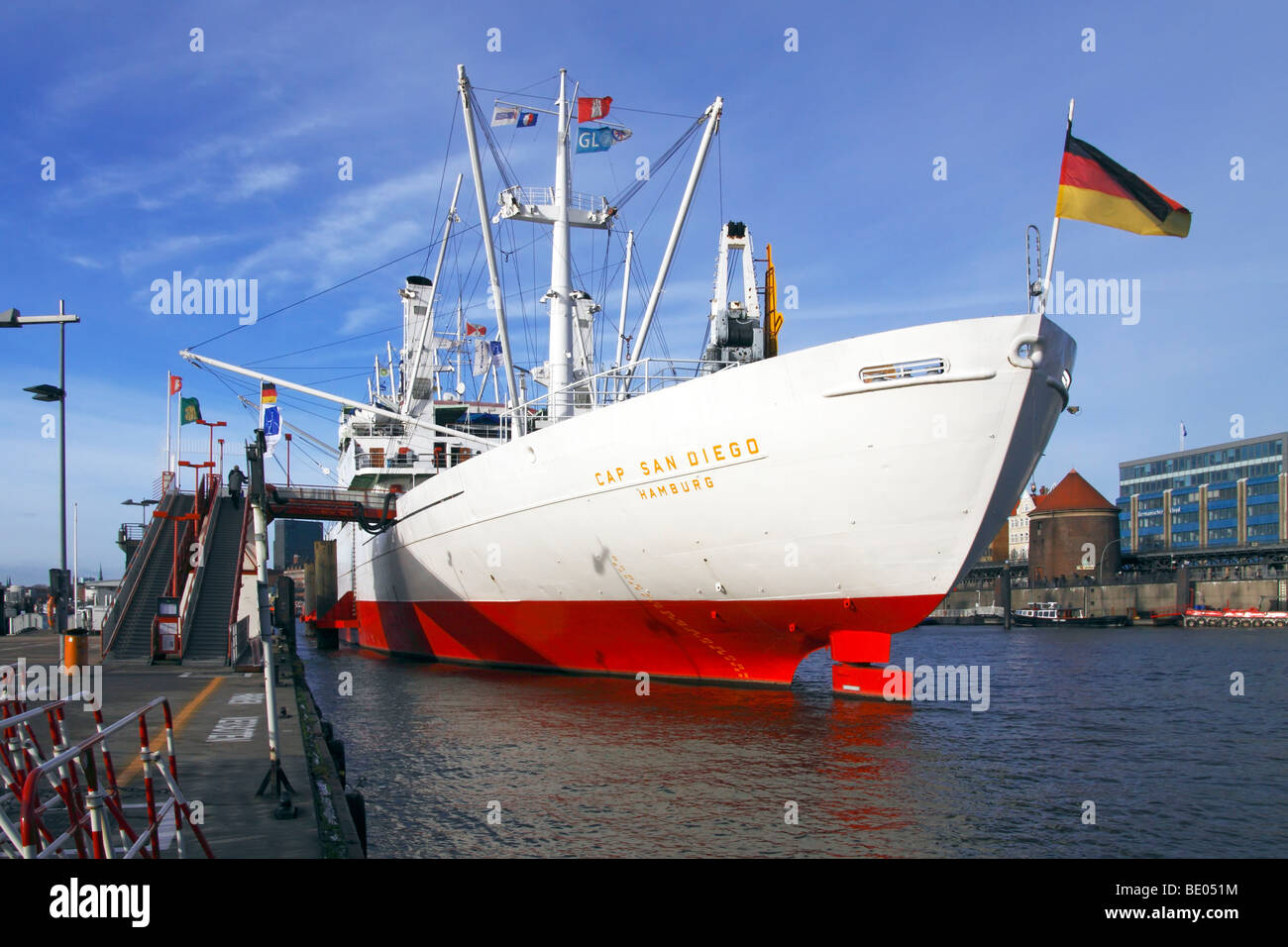 Museumsship "Cap San Diego" / Hamburg Stockfoto