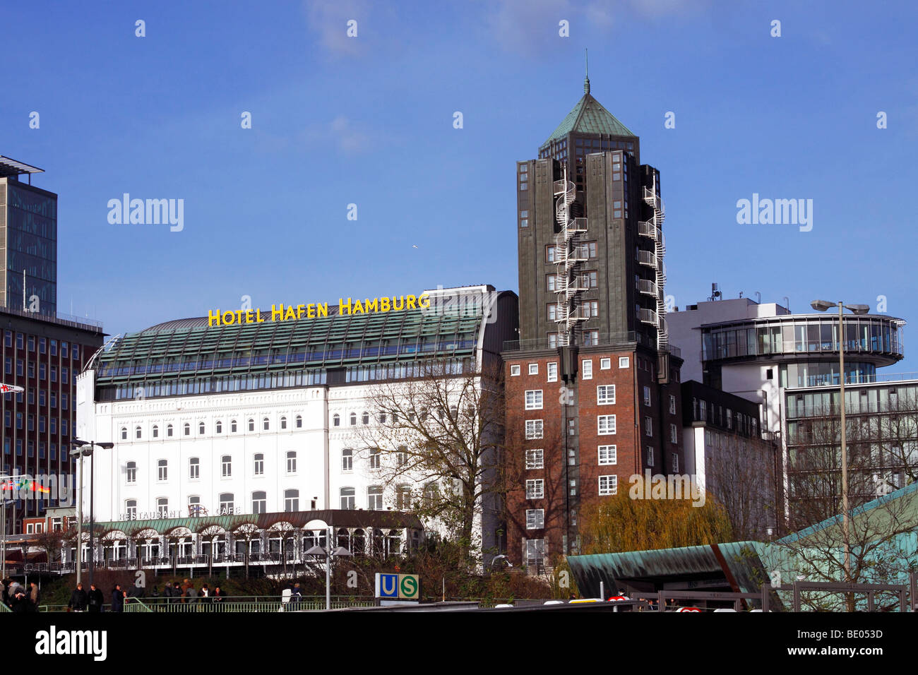 Hotel Hafen Hamburg / Hamburg Stockfoto