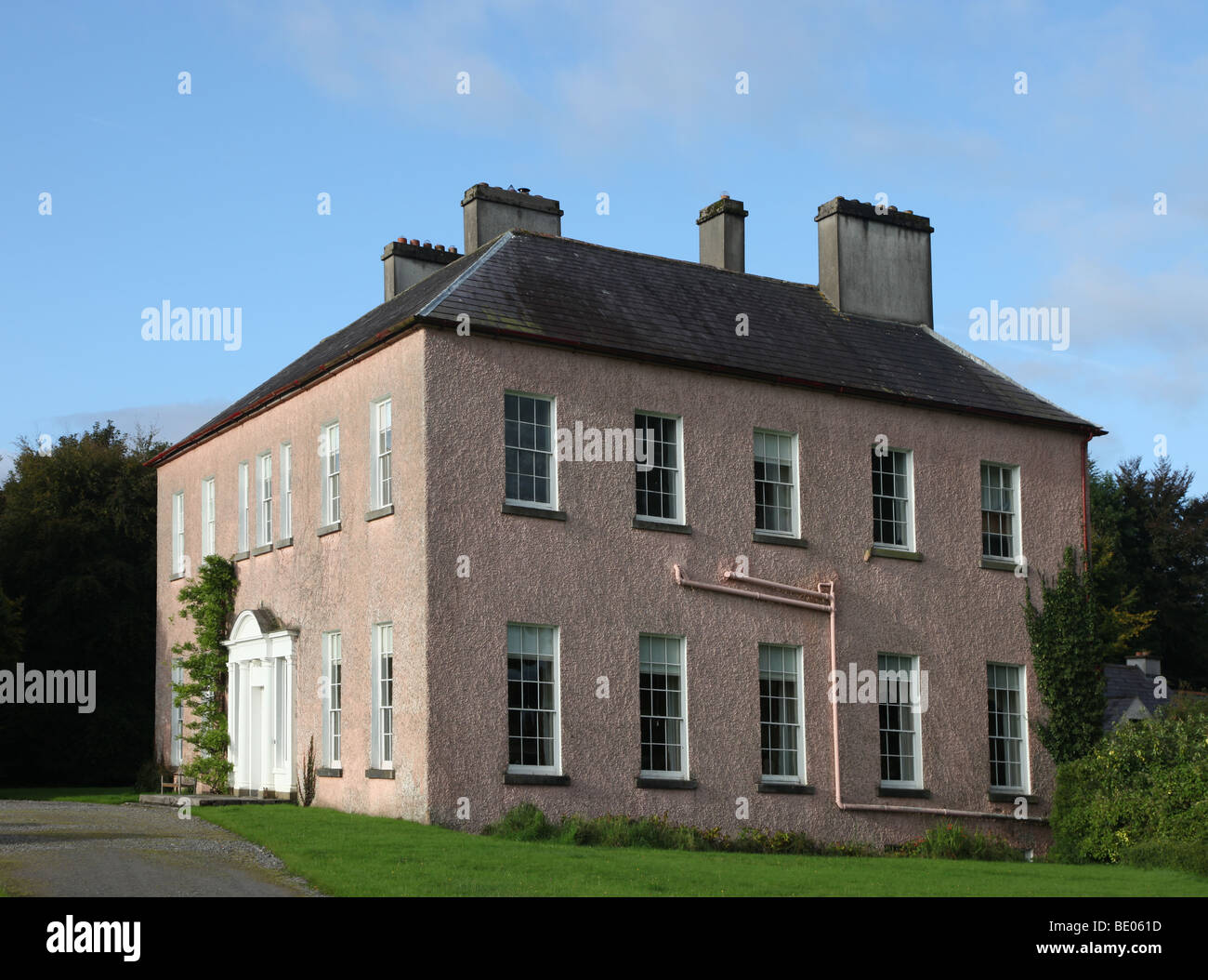 Enniscoe House, irische georgianischen Herrenhaus B & B, Co. Mayo, Irland Stockfoto
