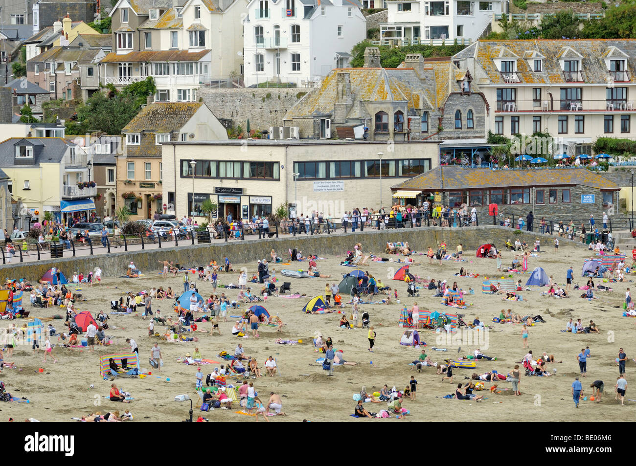 East Looe Strand, Cornwall, UK Stockfoto
