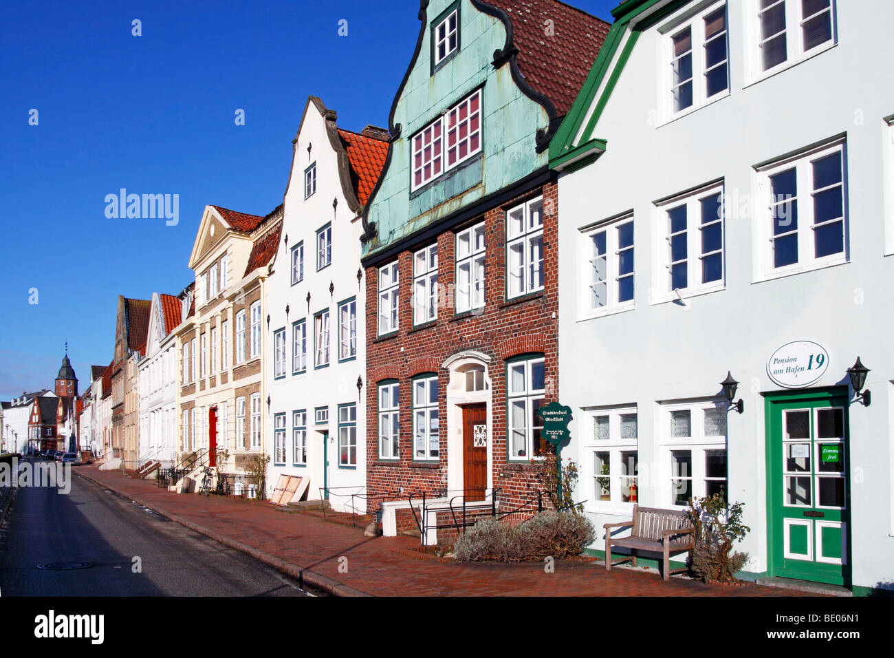 Häuserzeile / Glückstadts Stockfoto