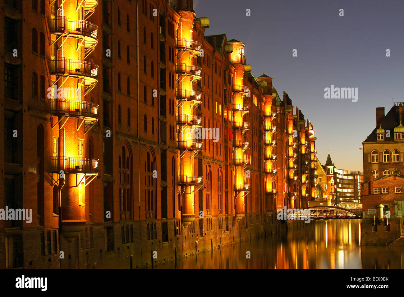 Speicherstadt / Hamburg Stockfoto