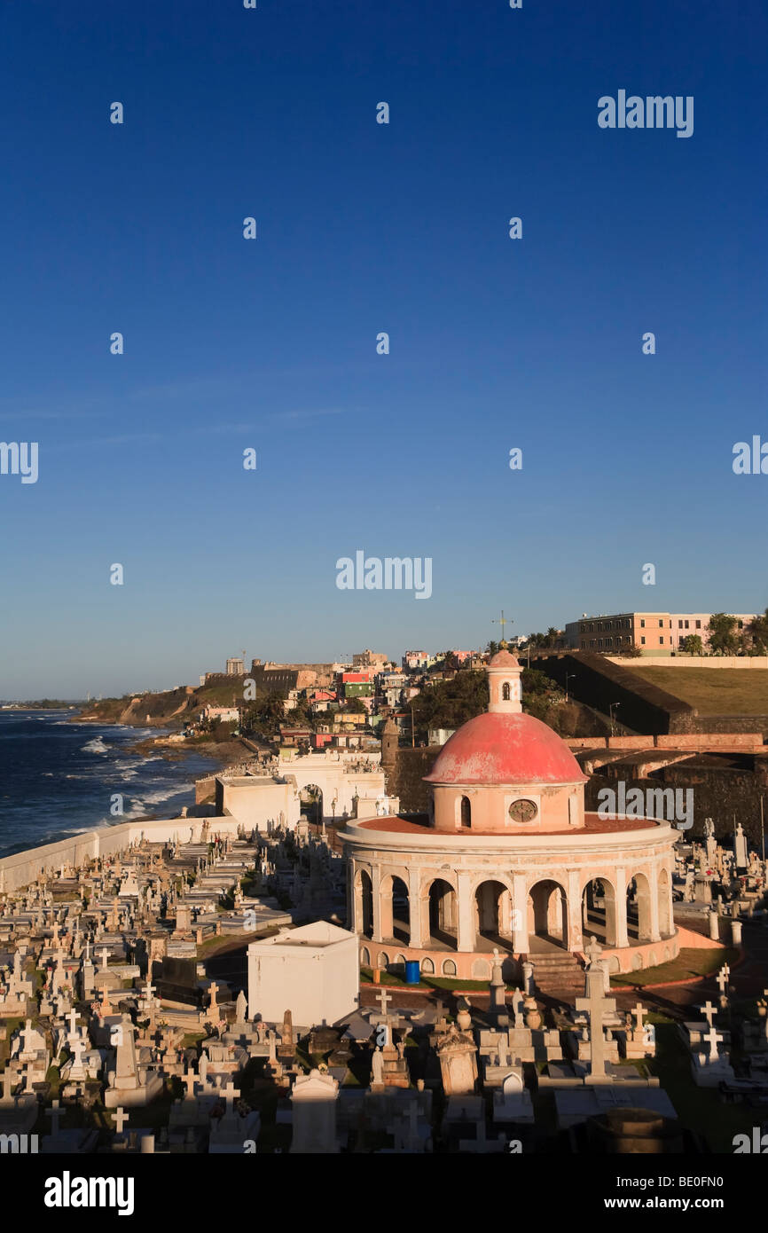 USA, Karibik, Puerto Rico, San Juan, Old Town, Santa Maria Magdalena de Pazzis Friedhof Stockfoto