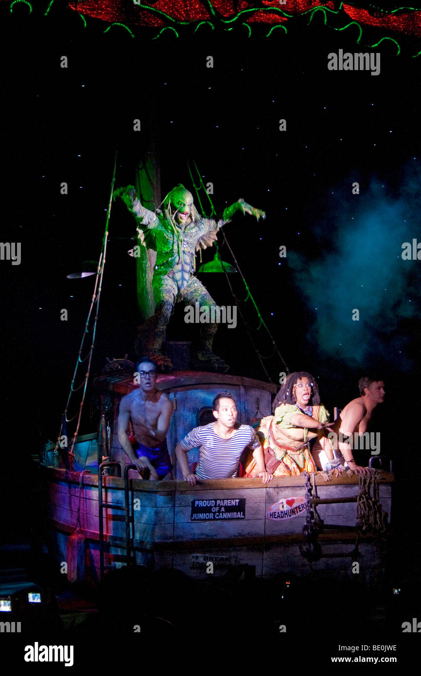 Geschöpf von der schwarzen Lagune Musical, Universal Studios, Los Angeles, Kalifornien, USA Stockfoto
