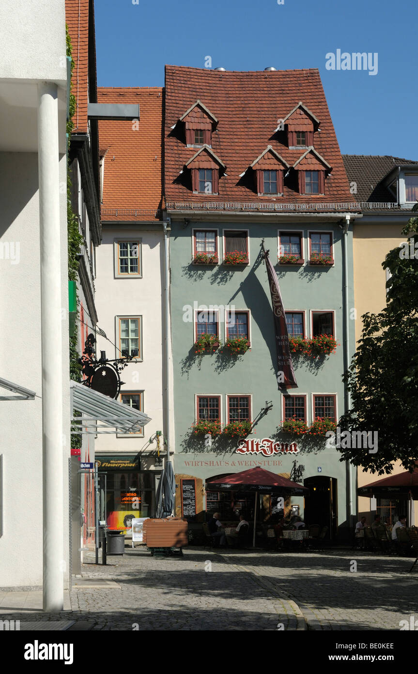 Restaurant Alt-Jena, Marktplatz, Jena, Thüringen, Deutschland, Europa Stockfoto