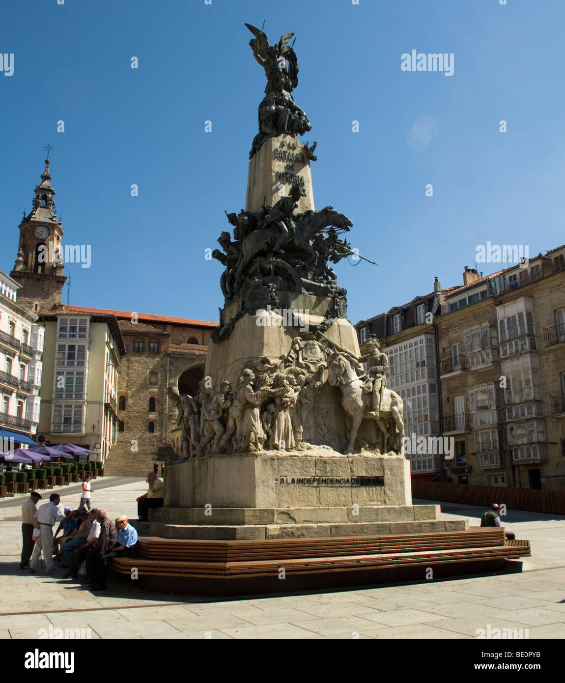 Denkmal für die Schlacht von Vitoria, in Halbinselkrieg. Stockfoto